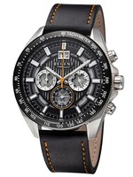 Regent Herrenuhr Chronograph Mit Lederband Chrono 11110943