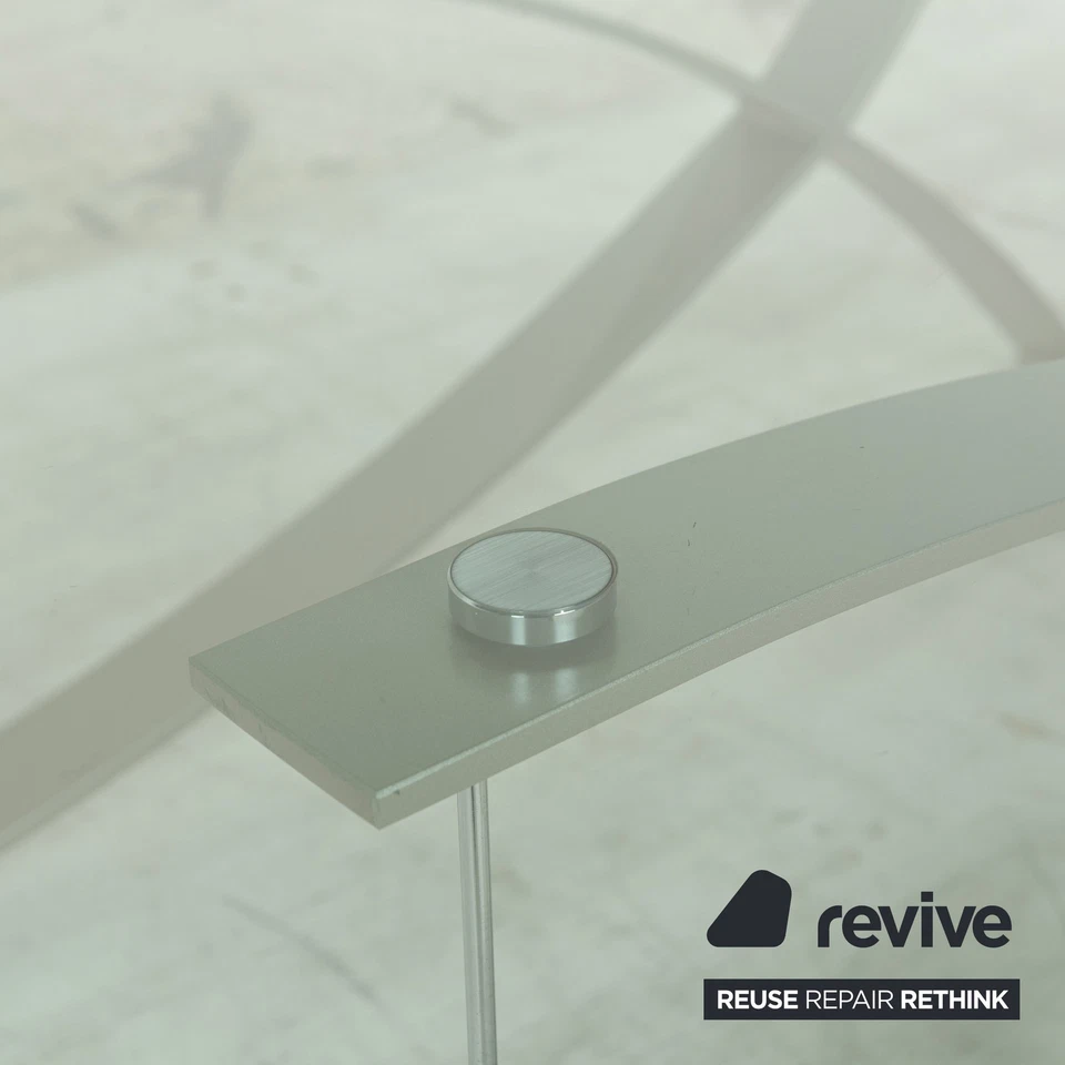 Rolf Benz 1150 Tavolino Da Caffè In Vetro Argento - Immagine 4 di 4