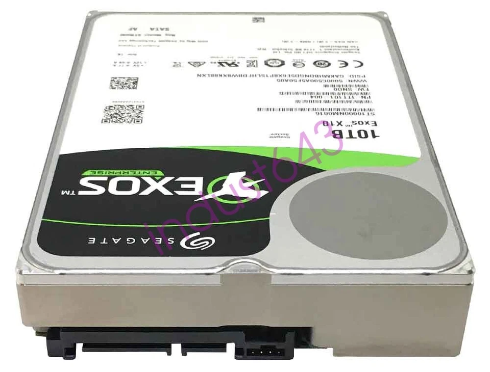 Seagate Exos X10 10TB ST10000NM0016 7.2K 256MB 3.5" SATA Enterprise Hard Drive - Image 4 of 4