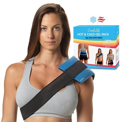 Comfilife Ice Packs For Injuries 3 Piece Set Reusable Hot And Cold Pack Wrap