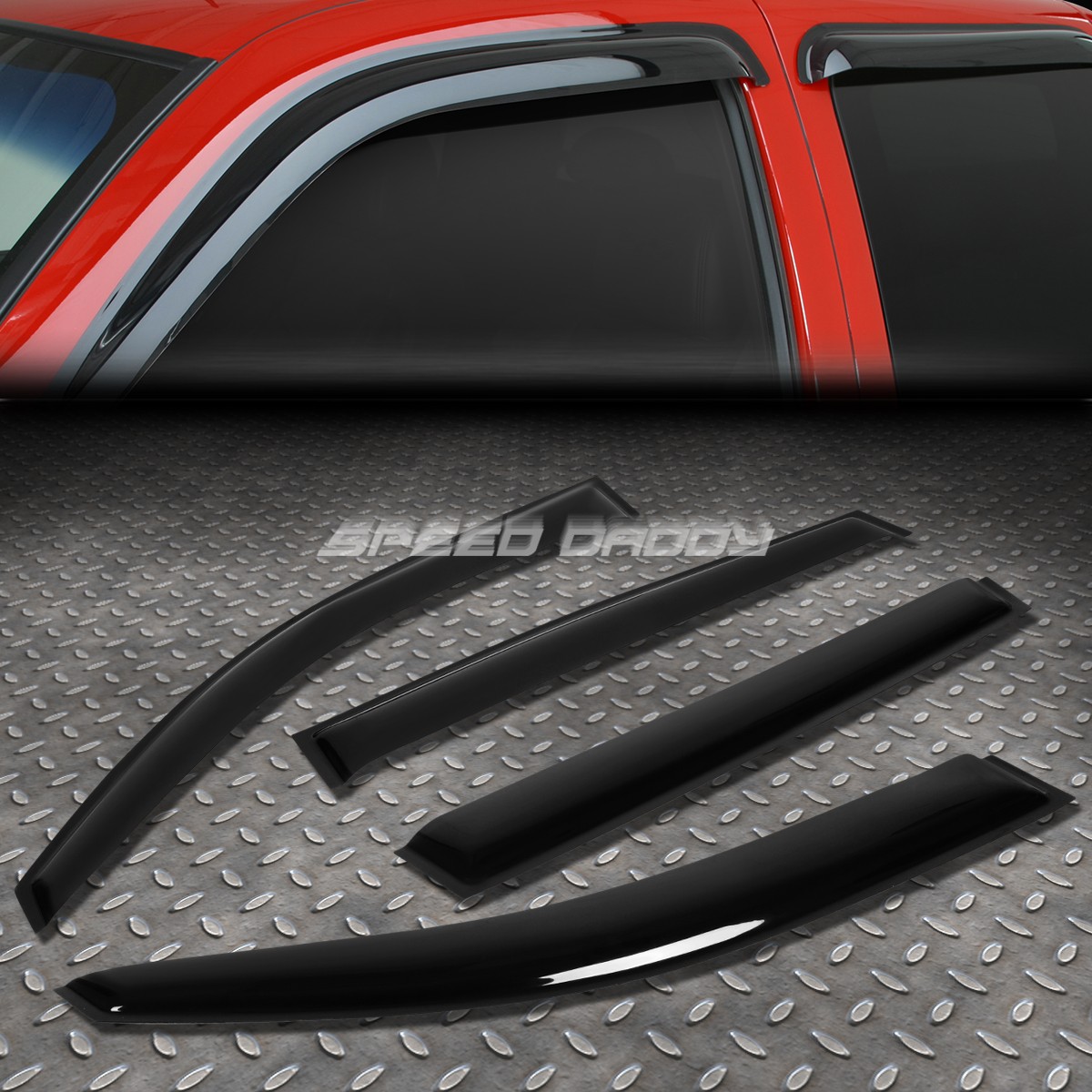 FOR 09-16 VW TIGUAN PQ35 SMOKE TINT WINDOW VISOR SHADE/SUN WIND/RAIN DEFLECTOR