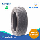 Set of (4) Used 245/55R19 Michelin Defender LTX M/S 103H - 6.5-7/32