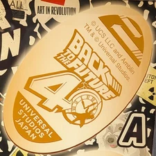 USJ JAPAN Medallion Back To The Future 40th Anniversary A Souvenir Penny Coin