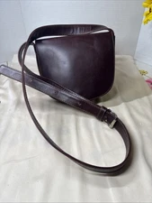 VTG Village Tannery NYC Designs Sevestet Dark BRN Leather 58”Belt Crossbody Bag.