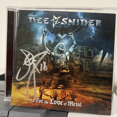 DEE SNIDER    For The Love Of Metal (2018) AUTOGRAPHED CD- TWISTED SISTER SINGER