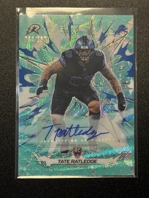 2025 Topps Resurgence Tate Ratledge Rookie Auto Aqua Surge 084/250 LIONS