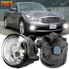 Clear Lens Pair Bumper Fog Lights Lamp For Nissan Murano 2009-2014 Leftright