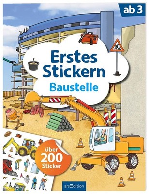 Erstes Stickern   Baustelle Über 200 Sticker