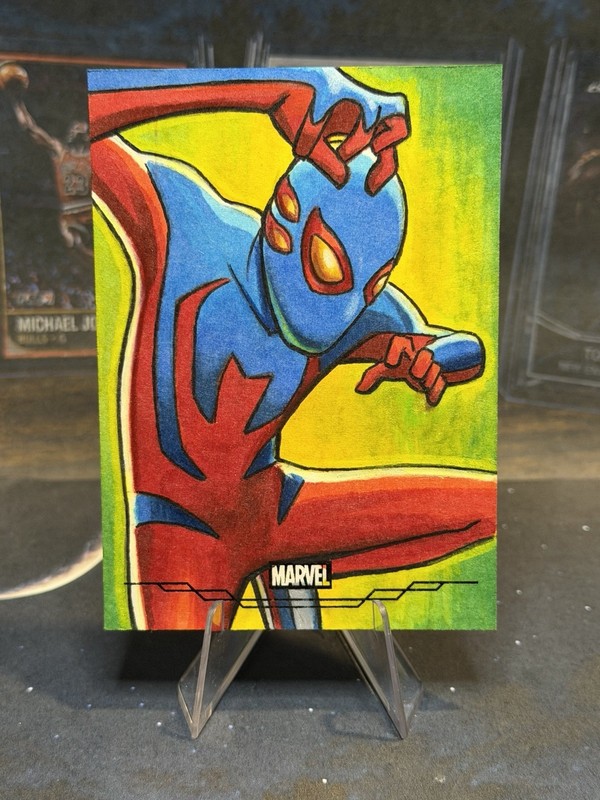 2026 Topps Chrome Marvel Spider Boy Artists Sketch Autograph By Frank Kadar 1/1