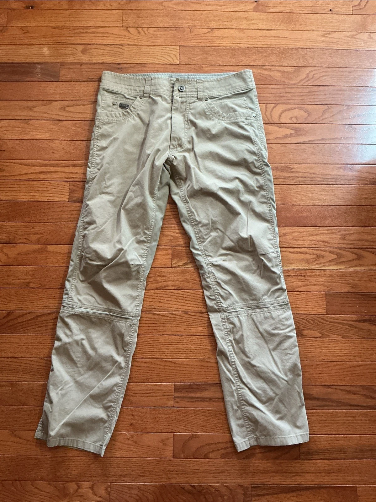 Kuhl Revolvr Mens 32x30 Brown Cotton Nylon Articulated Knee Work Pants RN 108846