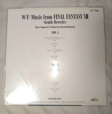 Final Fantasy XIII W/F Music Vinyl Record 2LP Collection Lightning