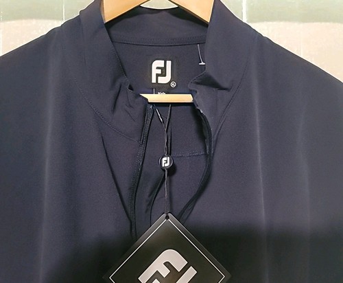 New FootJoy FJ Size XL Black Pullover Half Zip Sleeveless Golf Vest - Picture 2 of 4
