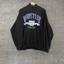 Brandy Melville John Galt Women  S Black Whistler Hoodie Os