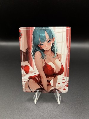 Bulma Dragonball Waifu Card TCG Full Art Waifu Legends Custom Goddess Anime