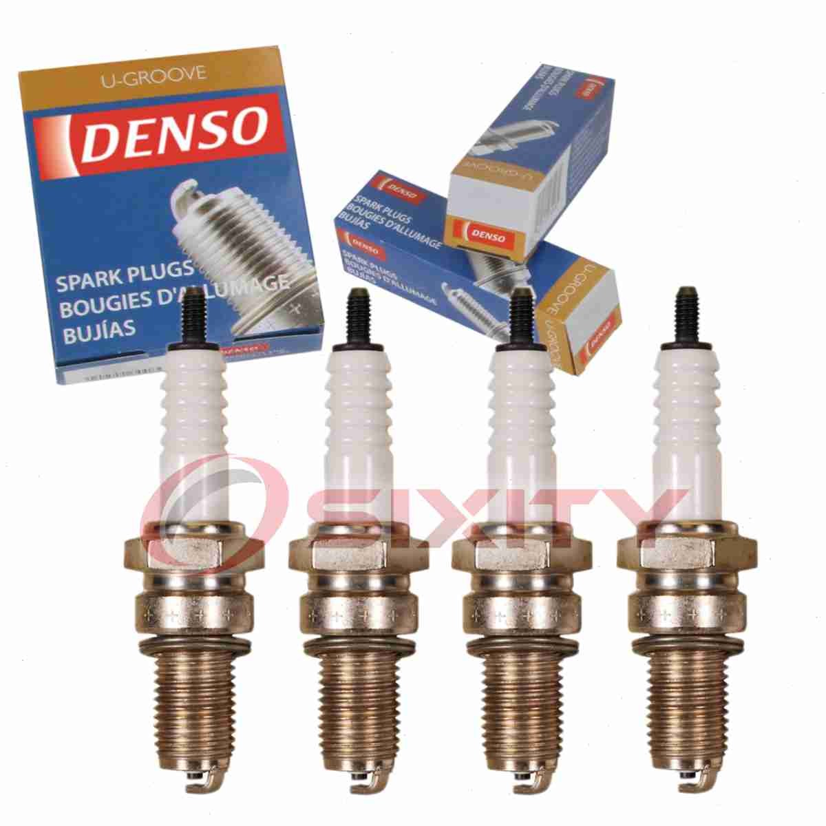 4 pc DENSO 4157 Standard U-Groove Spark Plugs for X20ESR-U 7512 Ignition zl