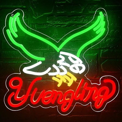 16''x12'' Yuengling Beer Eagle Lager LED Neon Sign With Dimmer USB Powered Light