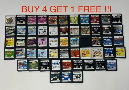 Original Nintendo DS 3DS Games Video Games Buy 4 Get 1 Free Tested "Flawed"