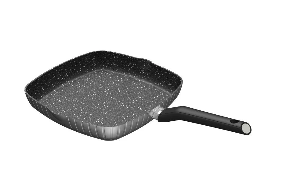 STONELINE® Sartén Barbacoa 28 x 28 cm Diseño Tira 2 Escurtidos Sartén 21011IIWahl