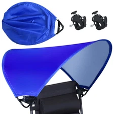 Beach Chair Canopy Foldable Chair Umbrella Sun Shade Attachment for Beach Cam