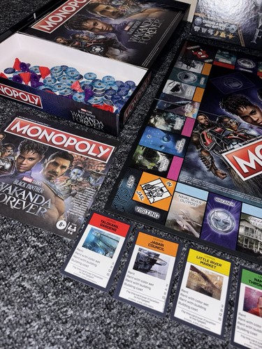 Marvel Studios Black Panther Wakanda Forever Monopoly Board Game - Picture 4 of 9