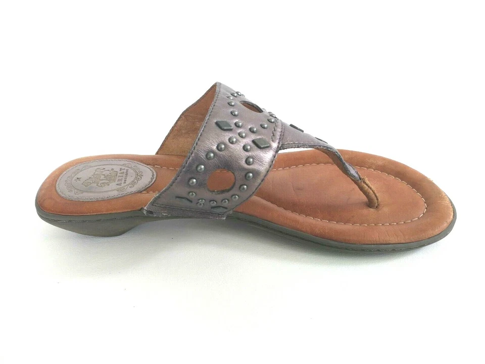 Ariat North Star Womens Size 9B Pewter Slip On Flip Flop Slipper Thong Sandals - Image 3 of 4