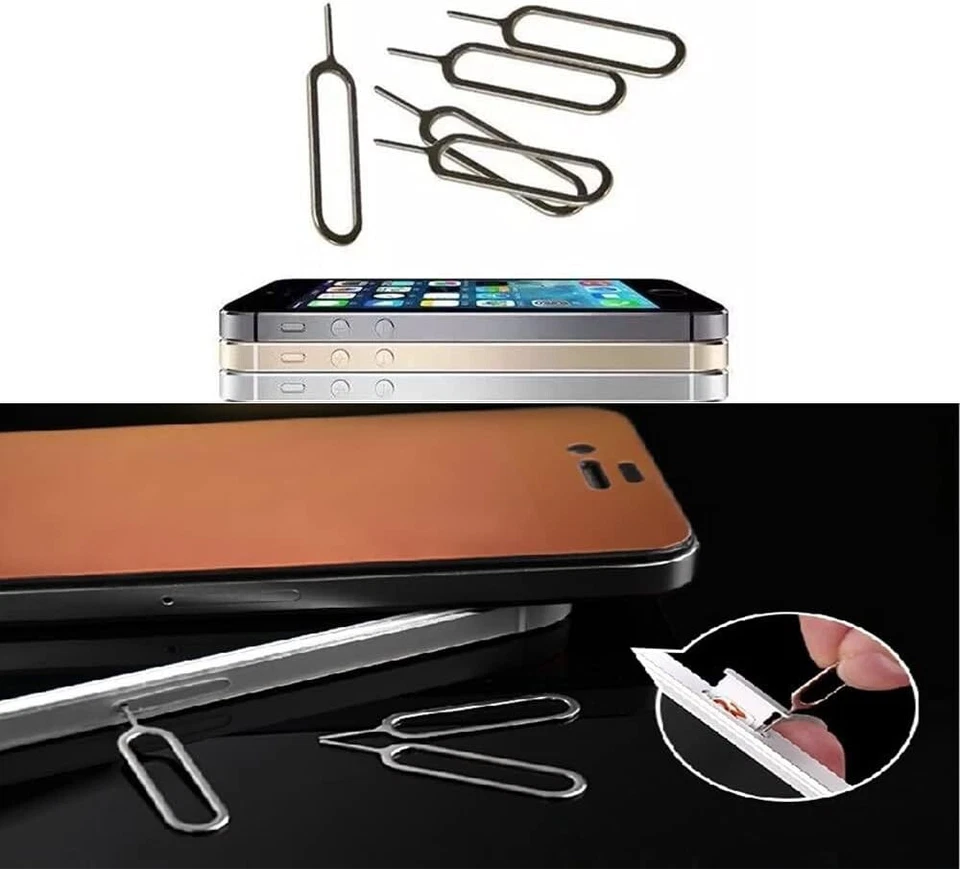10 x SIM CARD EJECT EJECTOR PIN REMOVAL OPEN TOOL KEY APPLE IPHONE IPAD SAMSUNG - Image 2 of 4