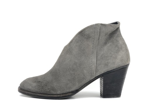 PAUL GREEN Gray Suede DELGADO Ankle Booties Leather Boots Size UK 5.5 US 8 - Picture 7 of 9