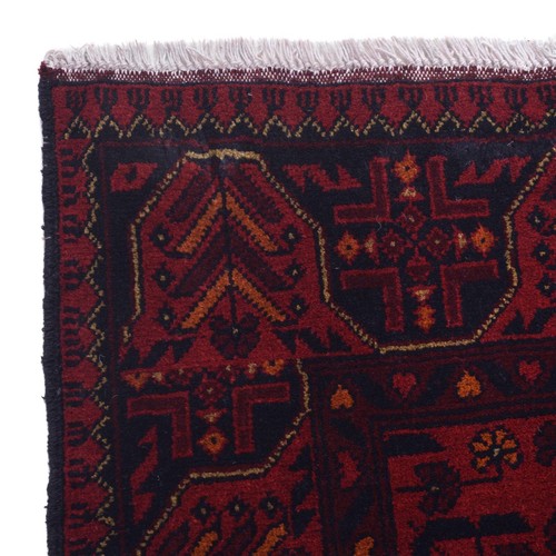 Tribal Handmade Khal Mohammadi Rug 4'2"x6'7" ft Afghan Red Bedroom Carpet B30064 - Picture 3 of 8