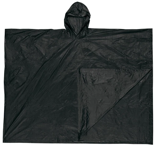 MCR O47 Schoner Black PVC Poncho With Hood 52x80 0.10MM  Each video thumbnail