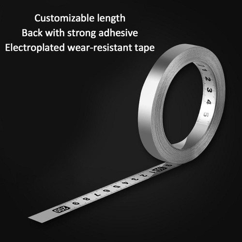 Self Adhesive Miter Saw Track Tape Measure Tool Backing Metric Steel Tapes L1F9 - Picture 5 of 18