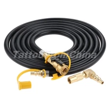 RV Propane Quick Connect Hose Elbow Adapter Kit BBQ Kitchen Propane Burner Parts