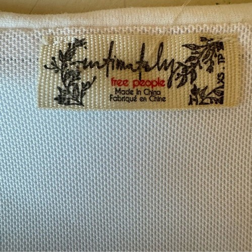 Free People Body Intimate Neu mit Etikett Bella Größe XS Kurzarm Rüschen weiß - Bild 6 von 10