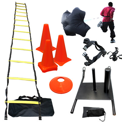 EXTREME Strength Agility Training Sled Ladder Cones Kit