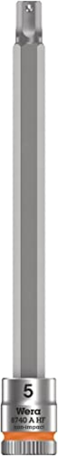 Wera, 8740 A HF Zyklop Bussole a inserto con attacco da 1/4" con ritegno vite, 5