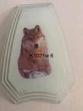 OK LIGHTING TOUCH LAMP REPLACEMENT GLASS 1 Panel Wolf