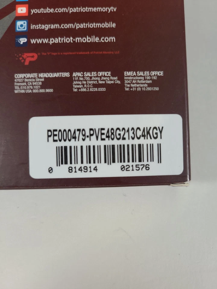 Patriot Viper 8GB (2x4GB) DDR4 PC4-17000 2133MHZ XMP2.0 NEW SEALED IN BOX - Image 3 of 4