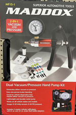 Professional Dual Vacuum Pump Brake Bleeder Pressure Hand Kit With Case Portable