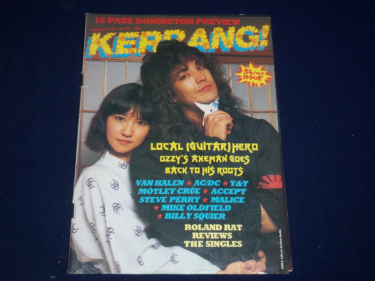 1984 AUGUST 9-22 KERRANG! MAGAZINE - JAKE E. LEE COVER