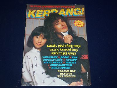 1984 AUGUST 9-22 KERRANG! MAGAZINE - JAKE E. LEE COVER - MUSIC ISSUE - A 1960