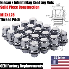 20Pc Chrome 12x1.25 Mag Factory Style Lug Nuts Fits Nissan Infiniti OEM Wheels