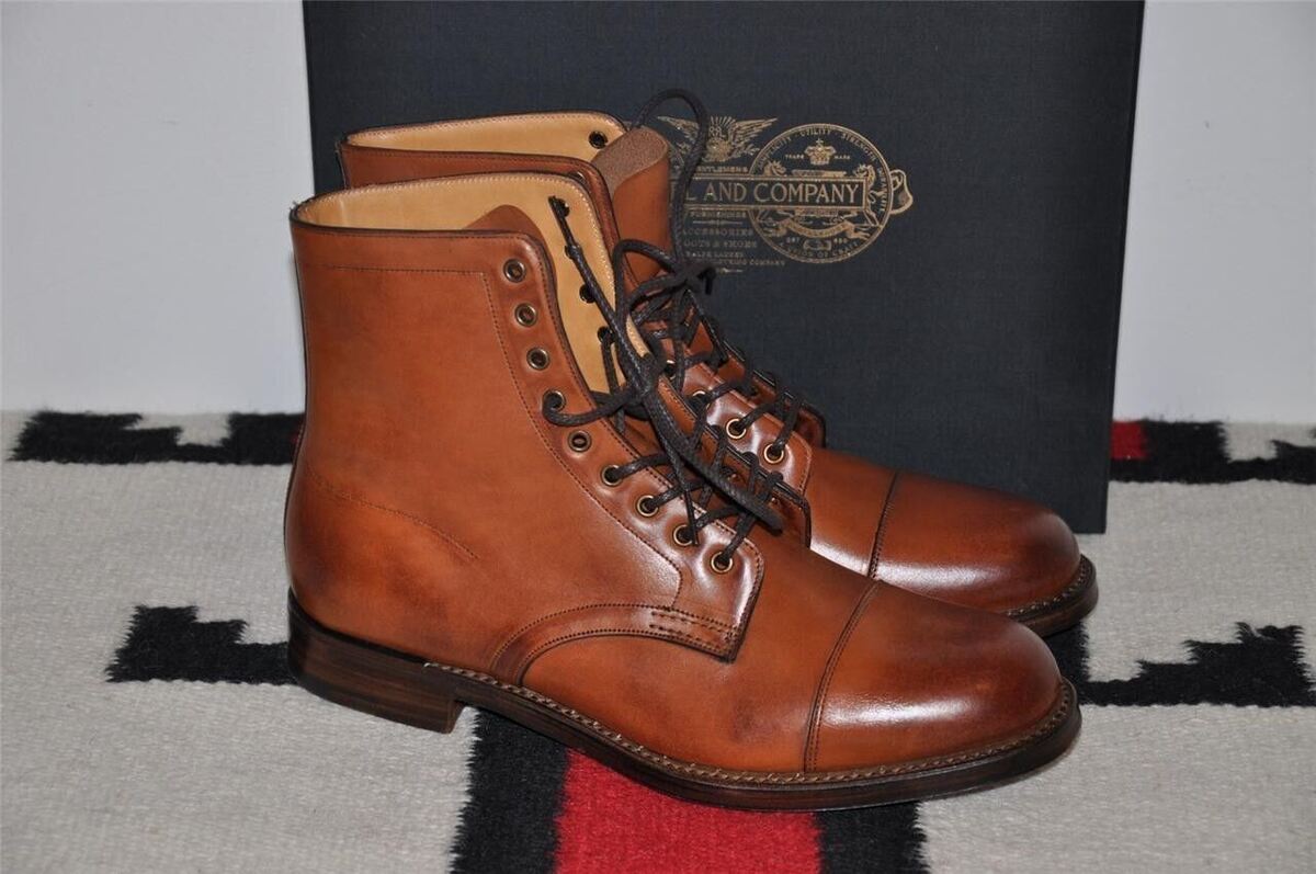Ralph Lauren RRL Made In England Livingstone Brown Leather Ralph Lauren RRL Made In England Livingstone Brown Leather