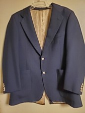 Vintage Nino Cerruti Blazer size 40 Men's Designer Black Jacket Union Made in US