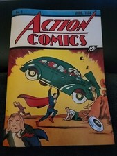 ACTION COMICS #1 1st SUPERMAN ORIG-ART Facsimile Cover Reprint Interiors 