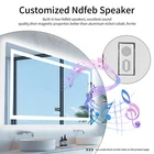 Smart Bathroom Mirror w/ Bluetooth Dual LED Strips Anti-Fog Dimmable Lighting