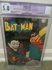 Batman #23 CGC Restored Grade 5.0 WHITE Pages - Golden Age Joker Cover; 1944