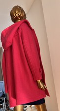 Joules Wool Mix Duffle Coat With Hood,cerise/raspberry Bright Colour,uk16,eu 44