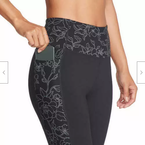 Skechers Ladies Gowalk High Waist Legging M, Black Bloom Outlines Print |  eBay