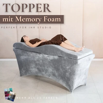 MARKENLOS Matratze / Topper Memory Foam für Kosmetikliege, Massageliege, 180x60/ 190x70 cm