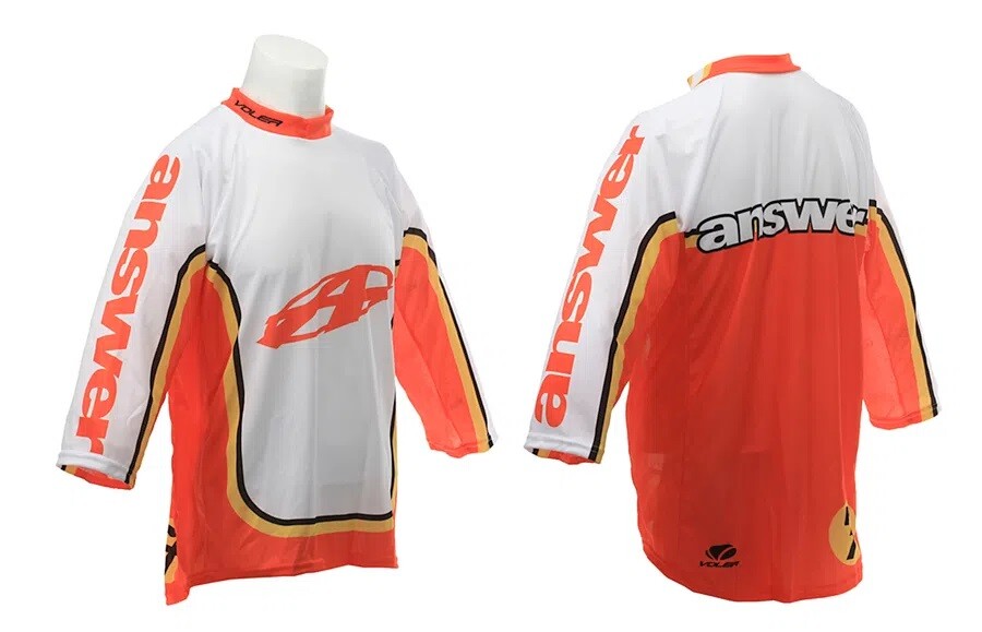 Answer Voler 3/4 Sleeve Jersey Red/White/Sheene MTB NEW
