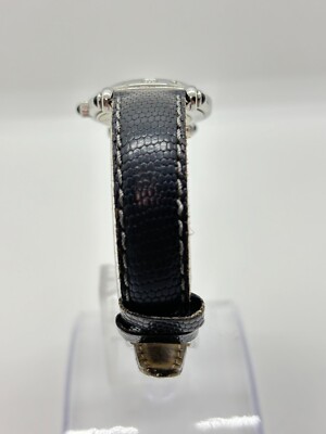 Exc+5] GUCCI 6500L Black Silver Dial Quartz Ladies Watch Swiss